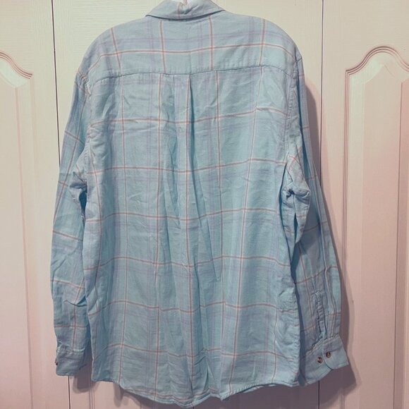 Tackle & Tides-Men's Long Sleeve Size XL Flannel Casual Button Up Shirt-Fall-Com - Picture 9 of 13